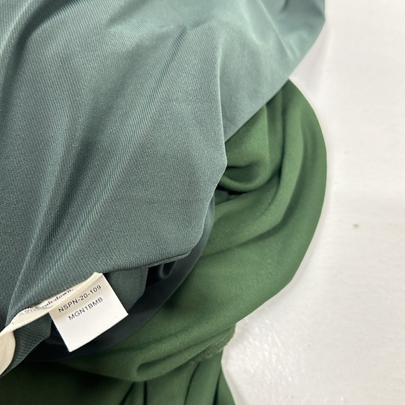 Mm Lafleur The Morgan 1.0 Dress Long Sleeve Wrap Midi Heavyweight Green Size 12 - Picture 11 of 12